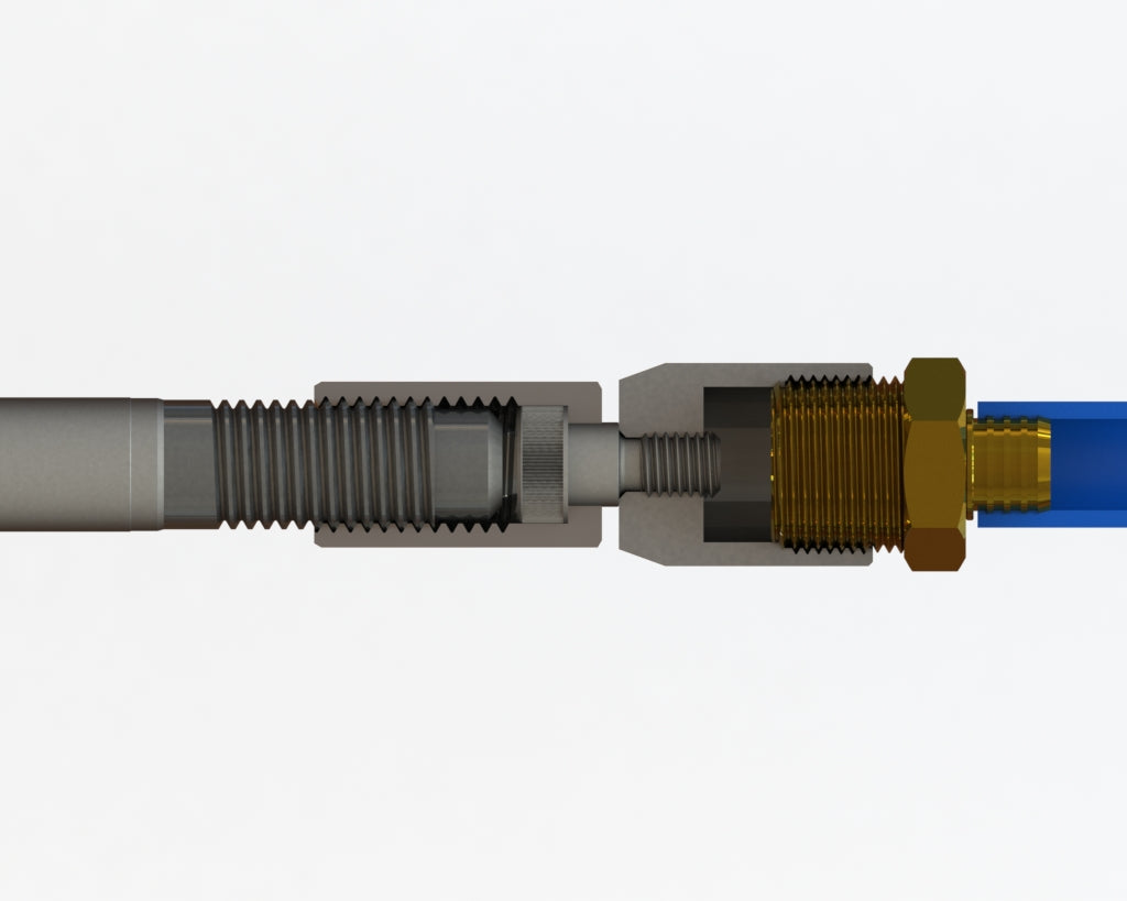 NPT Pull Connector. For PEX, Copper, PVC, GRC