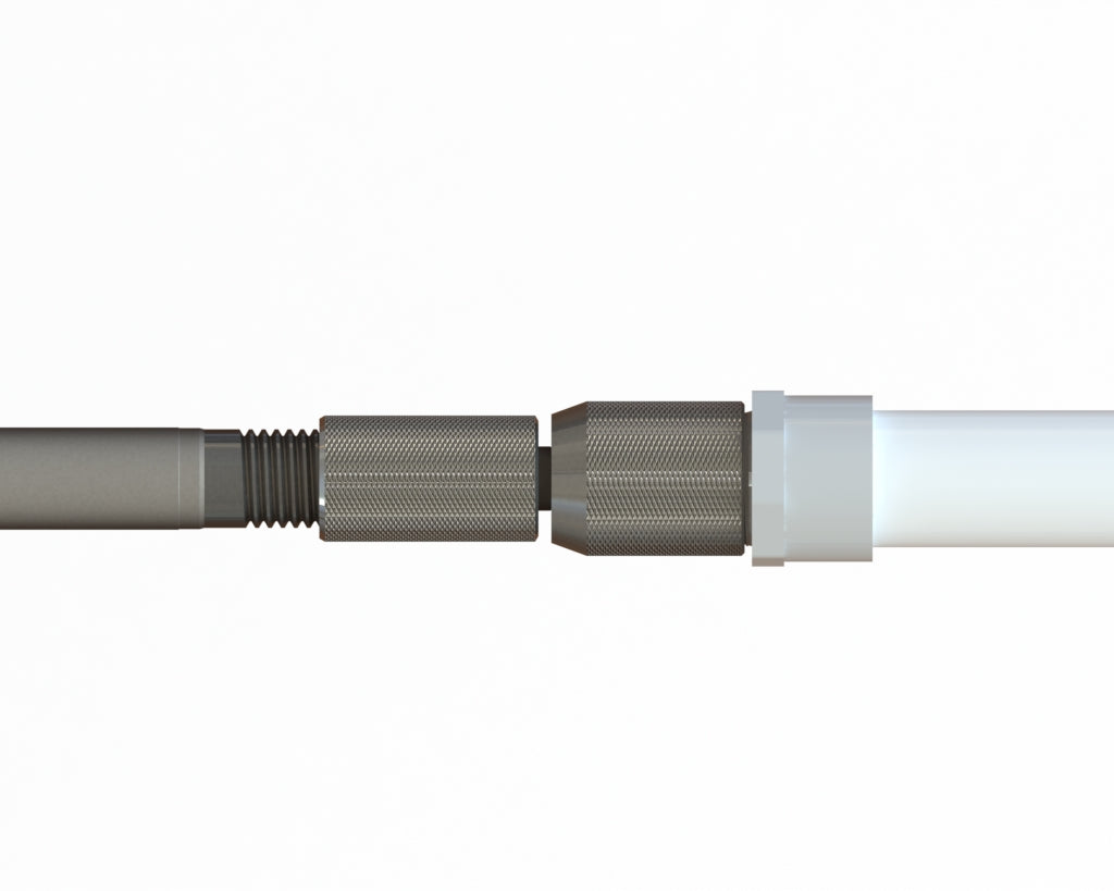NPT Pull Connector. For PEX, Copper, PVC, GRC