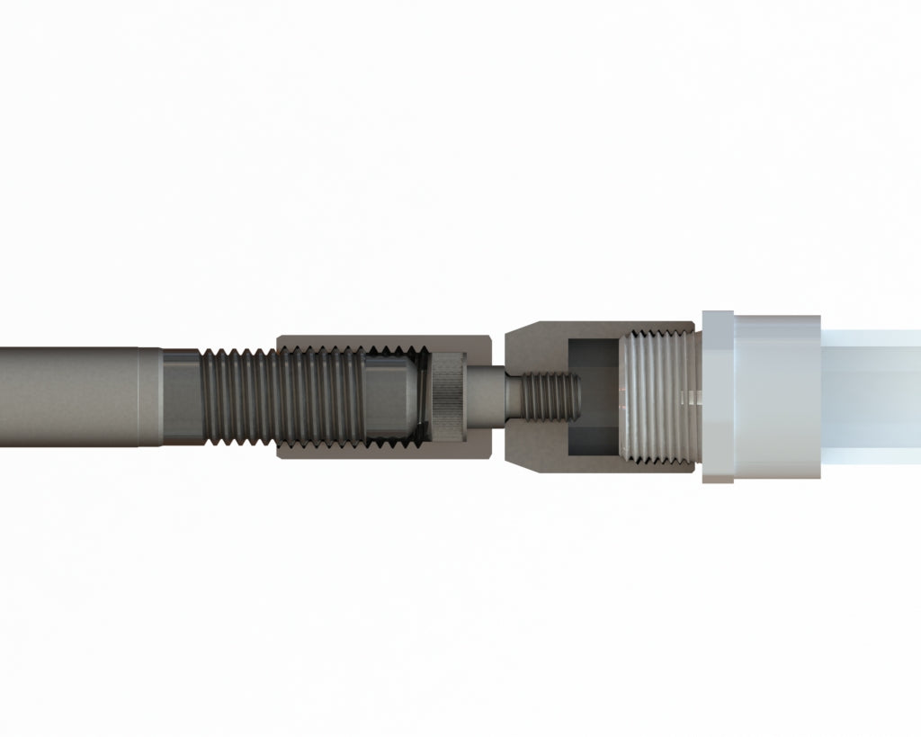 NPT Pull Connector. For PEX, Copper, PVC, GRC